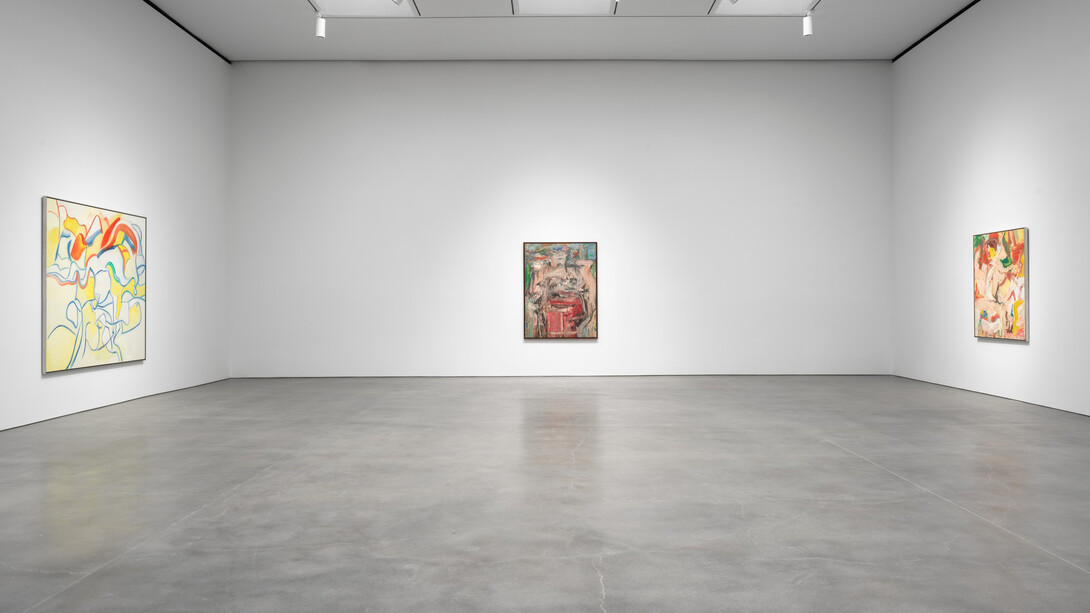 Willem de Kooning, Endless painting, exhibition view. Courtesy of Gagosian Gallery