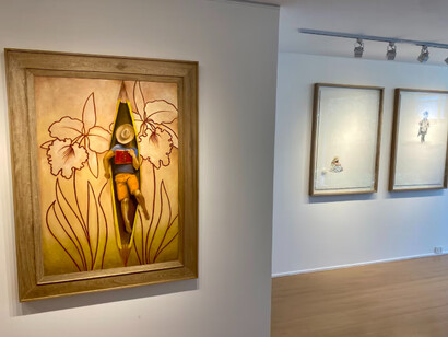 Varios artistas, Los espacios que habitamos, vista de exhibición. Cortesía de Beatriz Esguerra Art