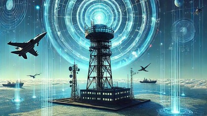 Illustrazione della tecnologia radar