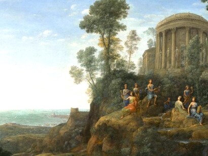 «Apolo e as musas no Monte Hélicon» (1680), Claude Lorrain