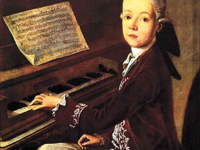 Retrato de Wolfgang Amadeus Mozart de niño