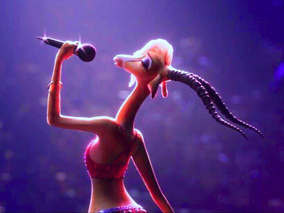 La cantante Gazelle, personaje de la película Zootrópolis (2016)