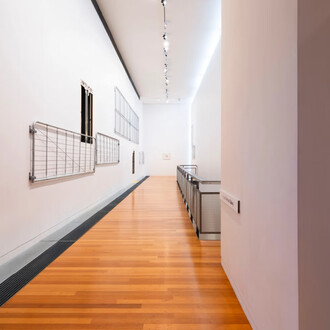 George Watson, The choice, exhibition view. Courtesy of Te Pātaka Toi Adam Art Gallery