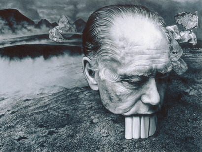 José Molina. Le Formiche II, 2005. Matita grassa su carta
