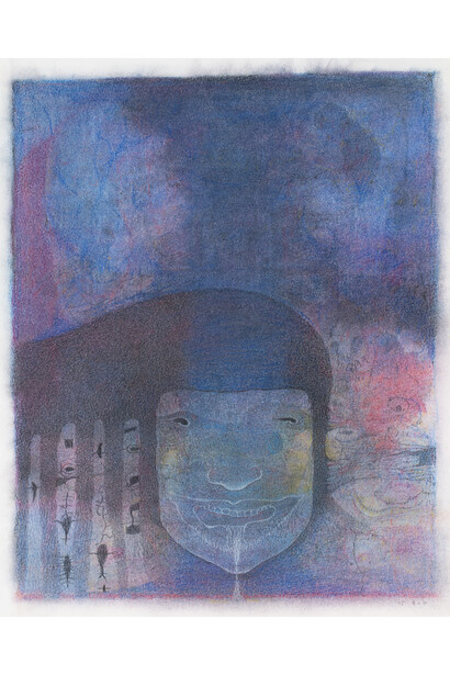 M'onma, Untitled, 2005, pastel, conte on paper, 18x14.5 inches. Courtesy of Cavin Morris Gallery