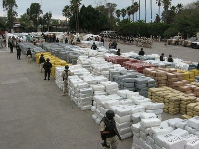 Material intervenido a narcotraficantes