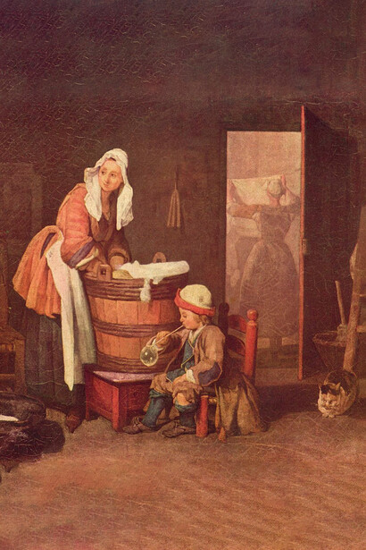 Jean Siméon Chardin, La lavandera (c. 1735)