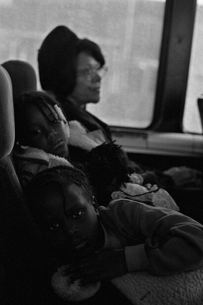 Ming Smith, Greyhound bus, 1991. Courtesy of the artist and Columbus Museum of Art