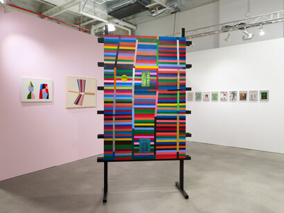Melhop Gallery°7077 at Future Fair NYC, 2023, installation view. Courtesy of Melhop Gallery°7077