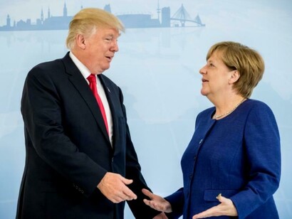 Trump y Merkel 