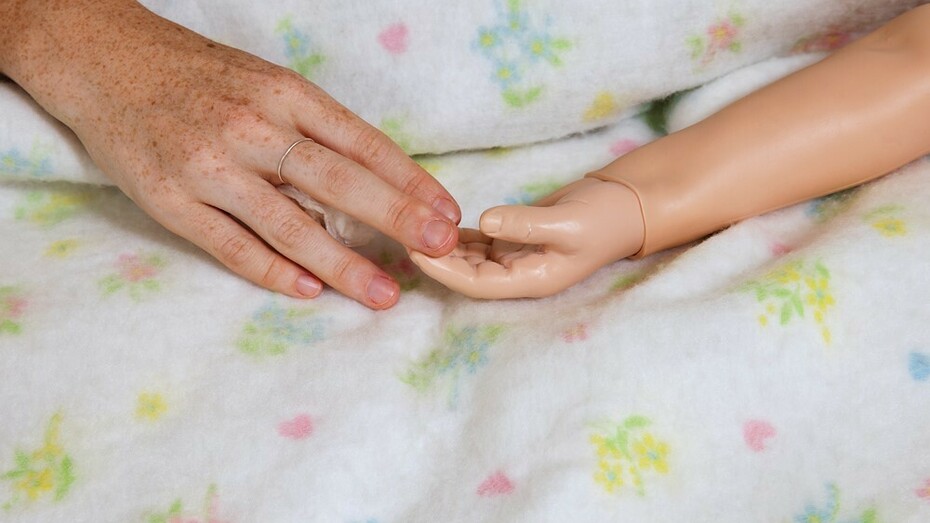 Hands from the series Bedside Manner, 2013 © Corinne May Botz and Benrubi Gallery, NYC