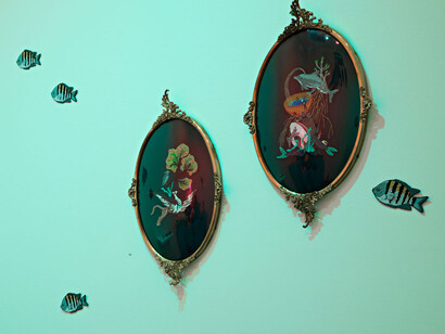 Janie Stamm, Mermaid’s purse, exhibition view. Courtesy of CAM