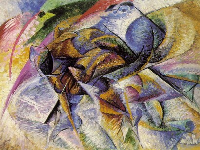 Umberto Boccioni. Dinamismo de um ciclista. 1913