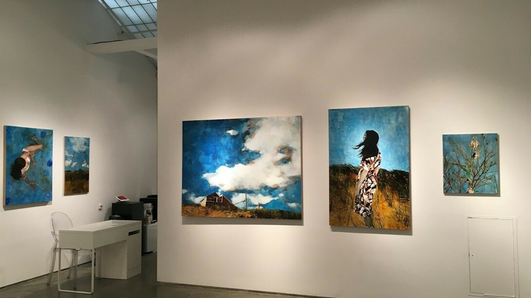 Kissing The Sun, Exhibition view. Courtesy of Massey Lyuben Gallery