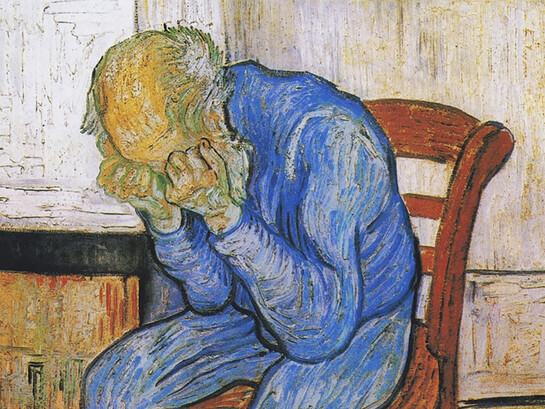 Sorrowing Old Man (At Eternity's Gate) is an oil painting by Vincent van Gogh that he made in 1890