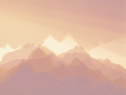 Vanessa Marsh, Mt. Hozomeen 20, through Morning Mist, North Cascades, WA, from the
series The sun beneath the sky, 2020. Courtesy of Berggruen Gallery