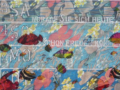 Worauf, 100 x 65 cm, 2014, olio e tecnica mista su tela, collezione privata