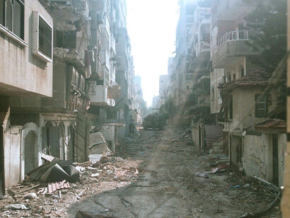 Un tanque israelí Merkava Mk IV en una calle de Gaza el 4 de enero de 2024