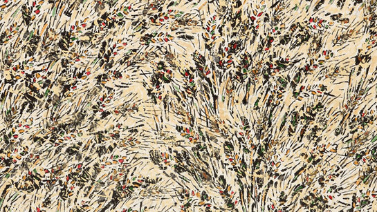 Park Young Dae, Barley Life, 60 x 100cm, Ink & Mixed media, 2013