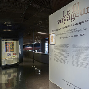 Le fil voyageur, vue de l'exposition. Avec l'aimable autorisation du Musée du Quai Branly