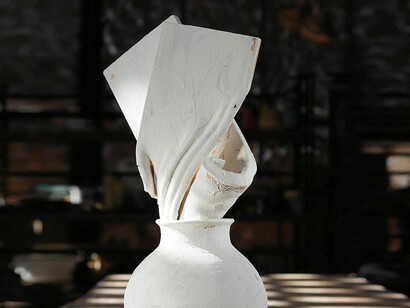 Miquel Barceló, Ram, 2014, Ceramic
34 7/8 x 19 1/2 x 12 5/8 inches (88.5 x 49.5 x 32 cm), Art © 2014 Miquel Barceló / Artists Rights Society (ARS), New York / ADAGP, Paris. Courtesy of Acquavella Galleries 