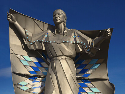 The statue of Dignity, in South Dakota USA