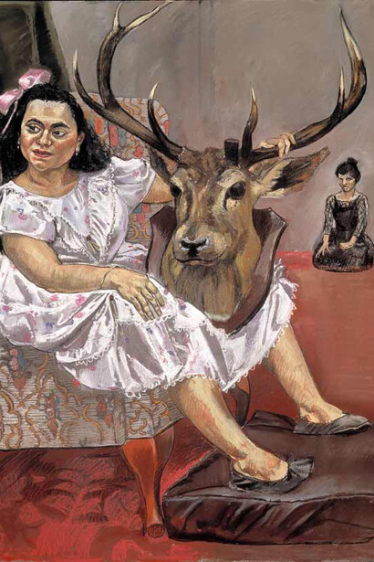 Paula Rego, The Maids (As Criadas), 1987, acrílica sobre lona papel-backed, 213 x 244 cm.