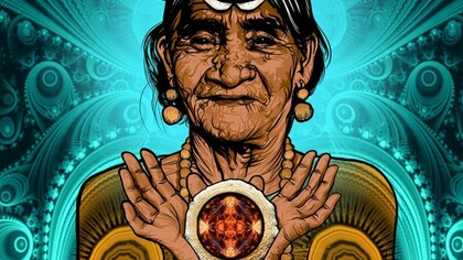 Retrato de la curandera María Sabina