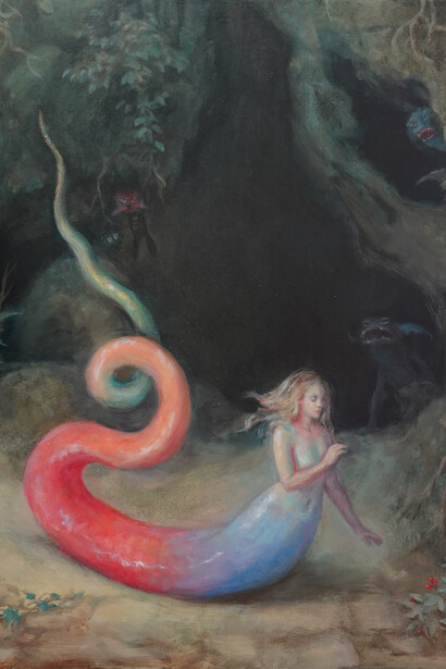 Kristy Gordon, Underworld serpent, 2023. Courtesy of Garvey|Simon Gallery