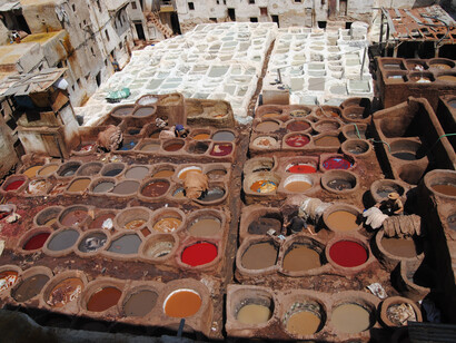 The dye works in Fez