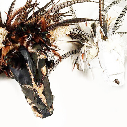 Series Wild thing, Trophy mixed media Courtesy Zoé Rumeau et Laure Roynette Gallery