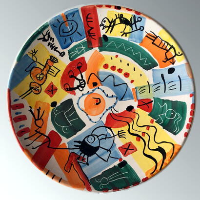 Piatto ceramica Praiano, Galleria Milano