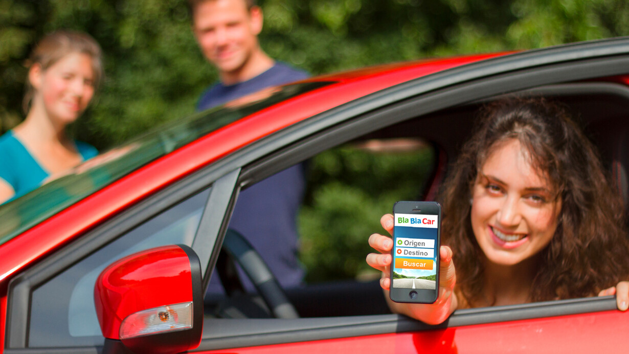 Una usuaria de BlaBlaCar