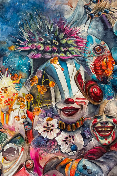 Bubble land, artwork in exhibition. Courtesy of Leila Heller Gallery