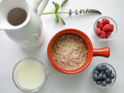 A well-balanced breakfast