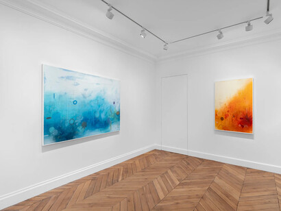 Emmi Whitehorse, vue de l'exposition. Avec l'aimable autorisation de White Cube