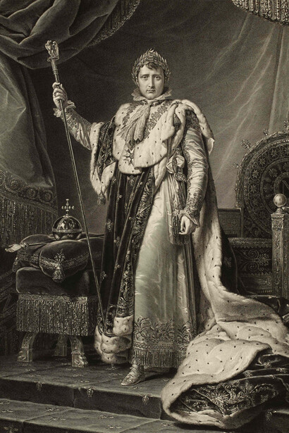 Auguste Gaspard Louis Boucher Desnoyers (1779 - 1857) after François Gérard (1770 - 1837), Napoleon le Grand, 1808, Paris, Engraving on paper, H 68.8 x W 51.1 cm © The Trustees of the British Museum
