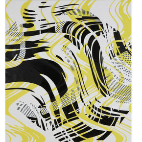 Shirley Kaneda, Composed Disarray, 2013, 80 x 70 inches, 203 x 177 cm, Acrylic and Oil on Linen