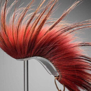 Roach (headpiece), Northern Plains, Wyoming or Montana, about 1880–85. Deer and porcupine hair, dye, leather, vegetal cord. Gift of Reverend Herbert Probert.