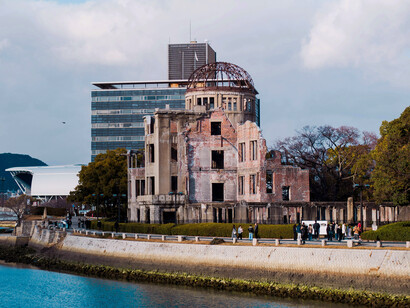 Originally the Prefectural Industrial Promotion Hall, the Hiroshima Peace Memorial — also known as the Genbaku Dome or A-Bomb Dome — is in Hiroshima Peace Memorial Park and was named a UNESCO World Heritage Site in 1996