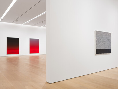 Wang Guangle, Duo color, exhibition view. Courtesy of Pace Gallery