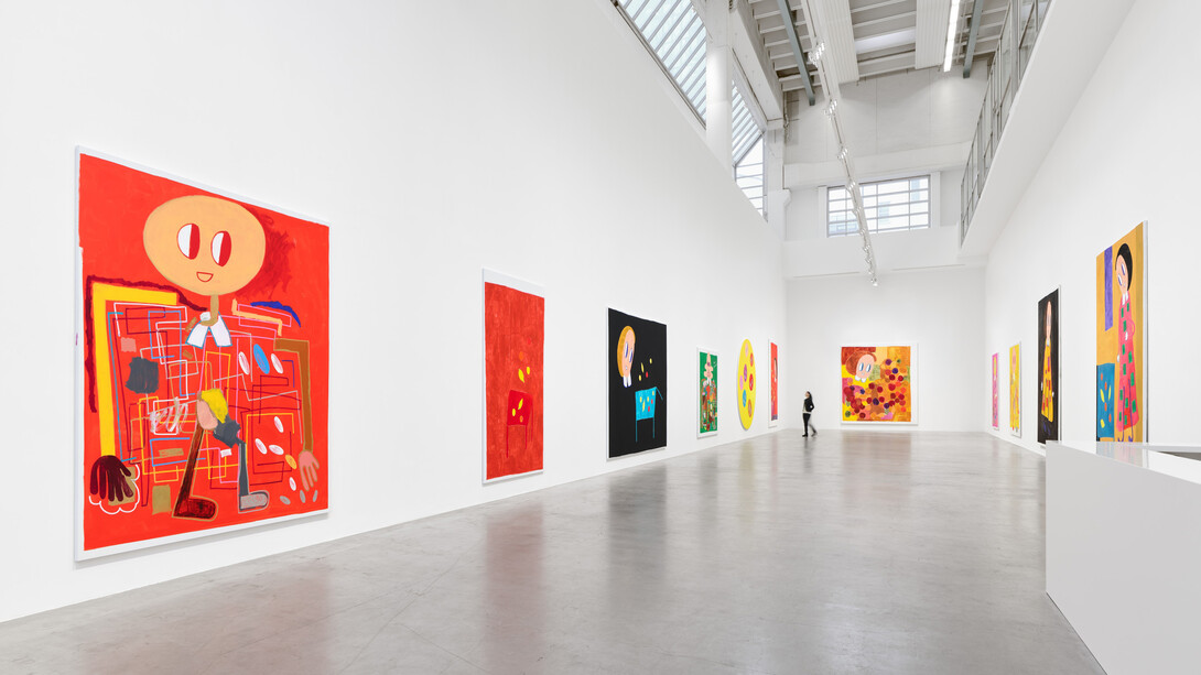 André Butzer, ausstellungsansicht. Mit freundlicher genehmigung der Galerie Max Hetzler