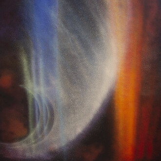 Jennifer Lynch, Phaeo, 2021, ink on paneled canvas, 72x72 inches. Courtesy of the artist and Richard Levy Gallery