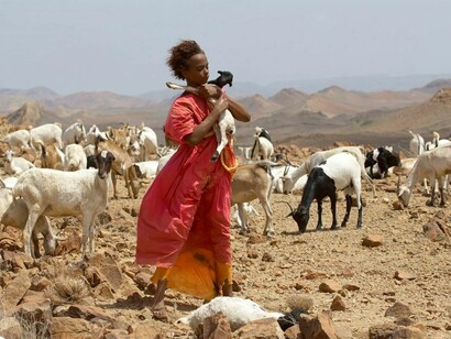 Waris Dirie en la película "Flor del desierto"