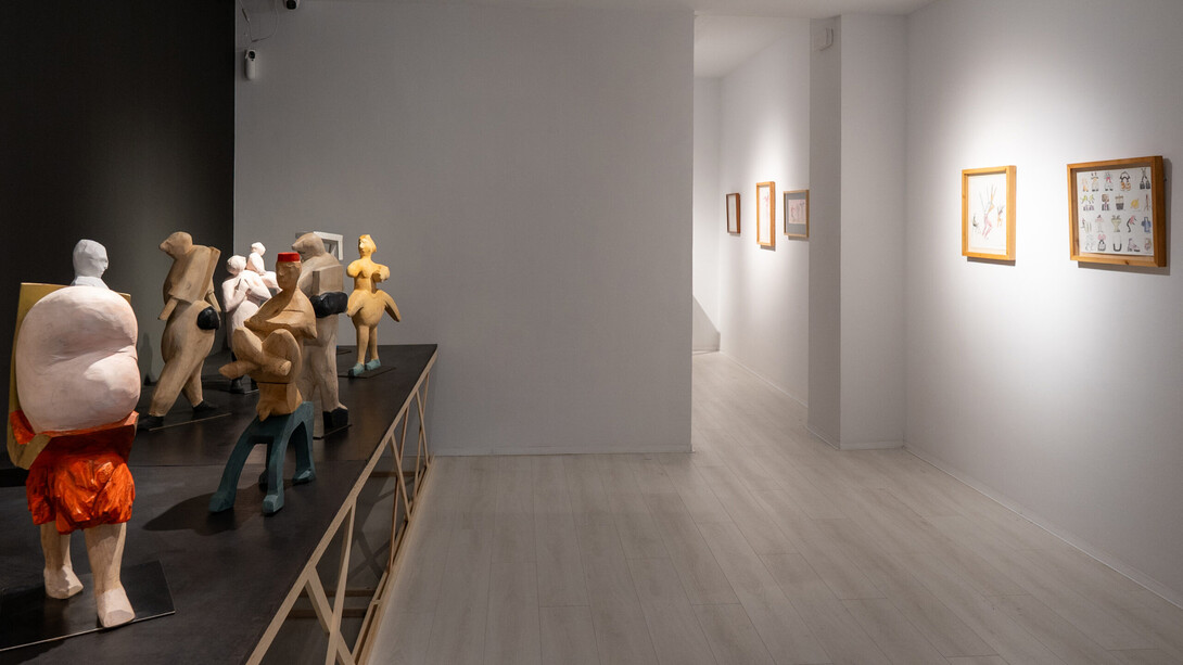 Francisco Leiro, Escrache, vista de exhibición. Cortesía de la Galería Moisés Pérez de Albéniz 