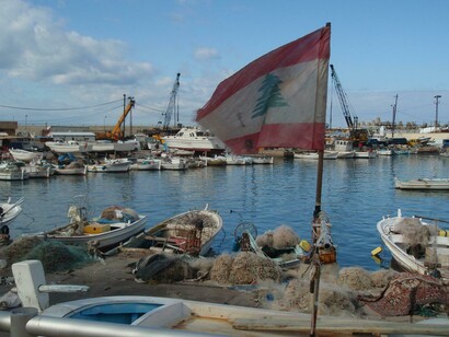 The port of a Lebanese town