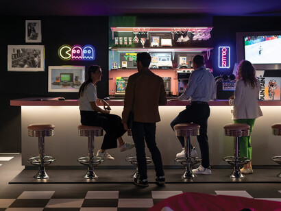 Ahead of the curve, exhibition view. Courtesy of the Olympic Museum