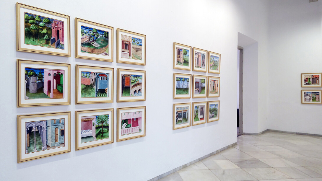 José Manuel Ballester, Decamerón / Divina comedia, vista de exhibición. Cortesía de la Galería Rafael Ortiz