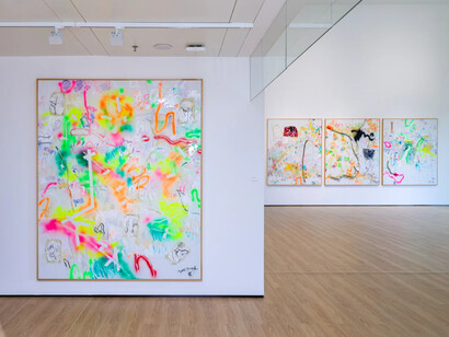 Yang Shu, Untitled, exhibition view. Courtesy of A Thousand Plateaus Art Space