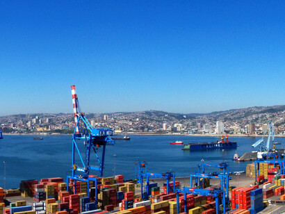 El de Valparaíso es uno de los principales puertos de Chile